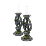 Figurine wiccan pentagram candlesticks 15cm de Herboristerie et Esotérisme à Libourne dans W0151