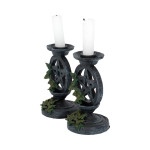 Figurine aged pentagram candlesticks 13.4cm de Herboristerie et Esotérisme à Libourne dans W0151