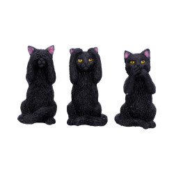 Figurine three wise felines 8.5cm de Herboristerie et Esotérisme à Libourne dans W0151