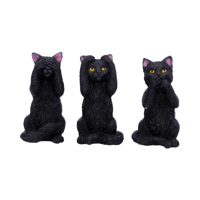 Figurine three wise felines 8.5cm de Herboristerie et Esotérisme à Libourne dans W0151