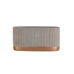 Jardiniere windy 20x11.3x10 ciment gris/bronze de Jardinerie Bordeaux Libourne Gironde dans P140
