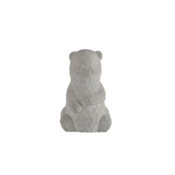 Ours paddy 10x9.5x16cm ciment gris de Jardinerie Bordeaux Libourne Gironde dans P140