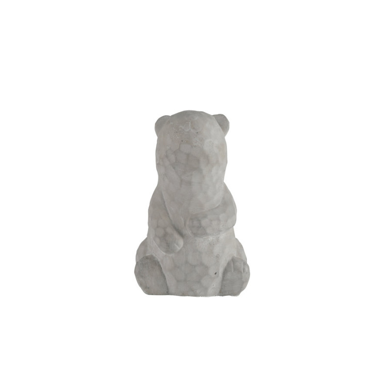 Ours paddy 10x9.5x16cm ciment gris de Jardinerie Bordeaux Libourne Gironde dans P140