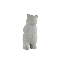 Ours paddy 8.5x8.5x17.5cm ciment gris de Jardinerie Bordeaux Libourne Gironde dans P140