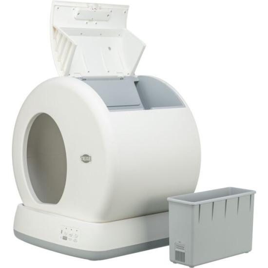 Bac a litiere auto-nettoyant 53x55x52cm blanc de Trixie - Produit pour animaux dans Maison de toilette pour chats