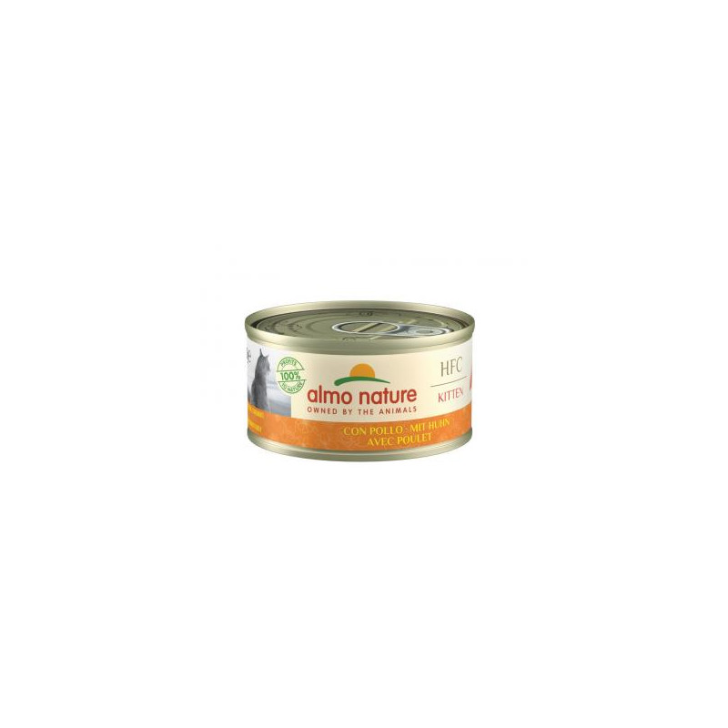 Patée pour chat hfc natural kitten poulet 70g de Almo Nature, les patées pour chats et chiens dans A061