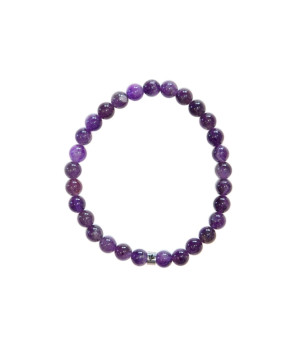 Bracelet amethyste perles rondes 6 mm de Herboristerie et Esotérisme à Libourne dans A061