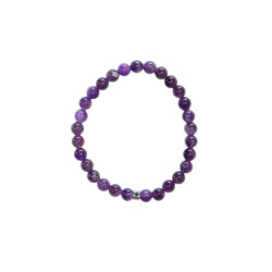 Bracelet amethyste perles rondes 6 mm de Herboristerie et Esotérisme à Libourne dans A061