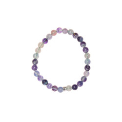 Bracelet fluorite perles rondes 6 mm de Herboristerie et Esotérisme à Libourne dans A061