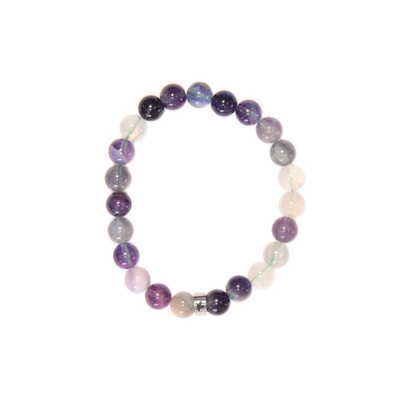 Bracelet fluorite perles rondes 8 mm de Herboristerie et Esotérisme à Libourne dans A061