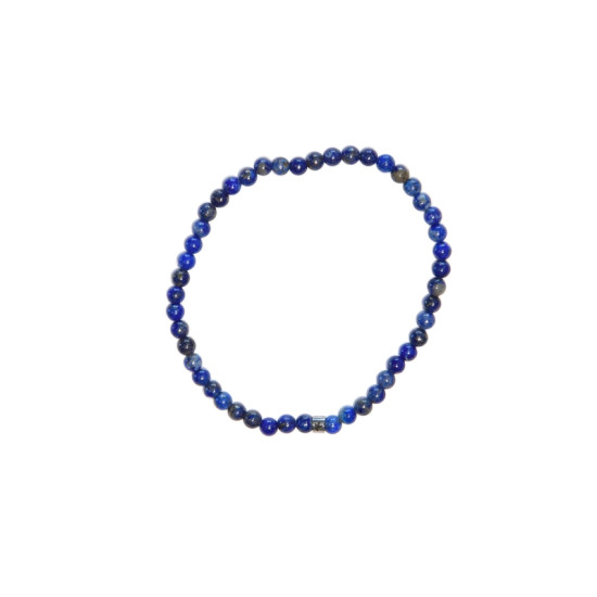 Bracelet lapis-lazuli perles rondes 4 mm de Herboristerie et Esotérisme à Libourne dans A061