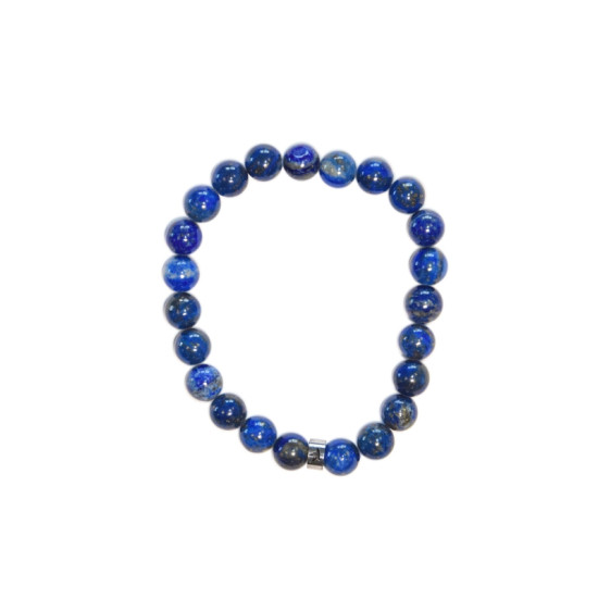 Bracelet lapis-lazuli perles rondes 8 mm de Herboristerie et Esotérisme à Libourne dans A061
