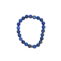 Bracelet lapis-lazuli perles rondes 8 mm de Herboristerie et Esotérisme à Libourne dans A061