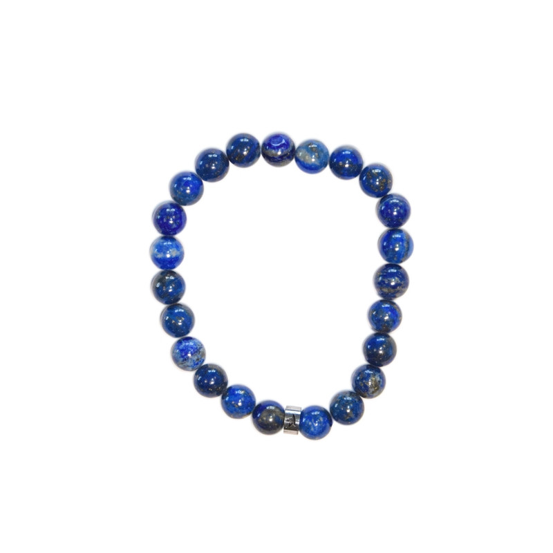 Bracelet lapis-lazuli perles rondes 8 mm de Herboristerie et Esotérisme à Libourne dans A061