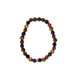 Bracelet oeil tigre. taureau. faucon perles 6 mm de Herboristerie et Esotérisme à Libourne dans A061