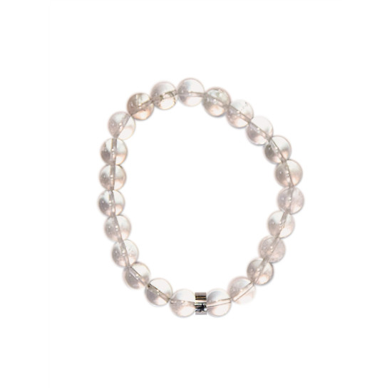 Bracelet cristal de roche perles rondes 8 mm de Herboristerie et Esotérisme à Libourne dans A061