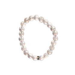 Bracelet cristal de roche perles rondes 8 mm de Herboristerie et Esotérisme à Libourne dans A061