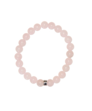 Bracelet quartz rose perles rondes 8 mm de Herboristerie et Esotérisme à Libourne dans A061