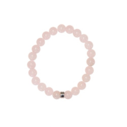Bracelet quartz rose perles rondes 8 mm de Herboristerie et Esotérisme à Libourne dans A061