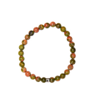 Bracelet unakite perles rondes 6 mm de Herboristerie et Esotérisme à Libourne dans A061