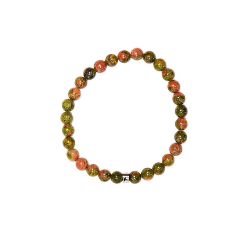 Bracelet unakite perles rondes 6 mm de Herboristerie et Esotérisme à Libourne dans A061