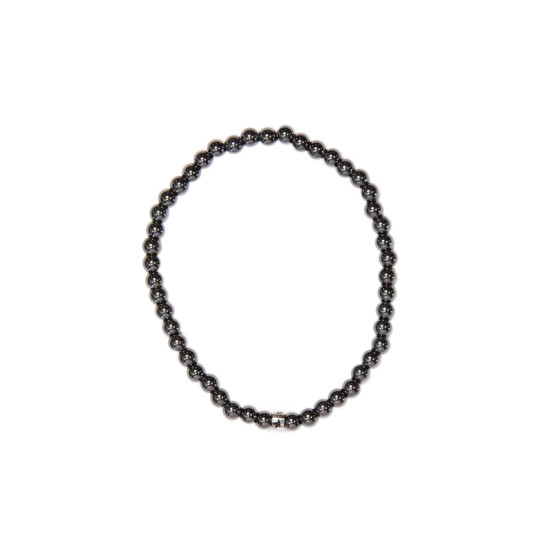 Bracelet hematite perles rondes 4 mm de Herboristerie et Esotérisme à Libourne dans A061