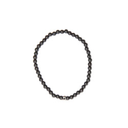 Bracelet hematite perles rondes 4 mm de Herboristerie et Esotérisme à Libourne dans A061