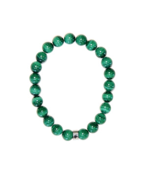 Bracelet malachite perles rondes 8 mm de Herboristerie et Esotérisme à Libourne dans A061