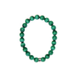Bracelet malachite perles rondes 8 mm de Herboristerie et Esotérisme à Libourne dans A061