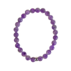 Bracelet amethyste perles 8 mm poignet large de Herboristerie et Esotérisme à Libourne dans A061