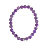 Bracelet amethyste perles 8 mm poignet large de Herboristerie et Esotérisme à Libourne dans A061