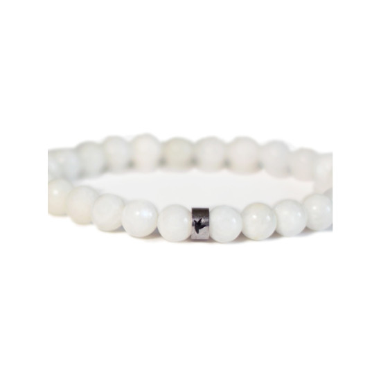 Bracelet pierre de lune perles 8mm poignet large de Herboristerie et Esotérisme à Libourne dans A061