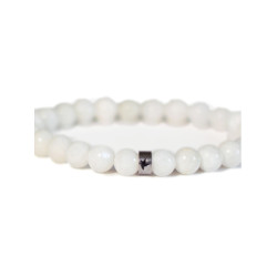 Bracelet pierre de lune perles 8mm poignet large de Herboristerie et Esotérisme à Libourne dans A061