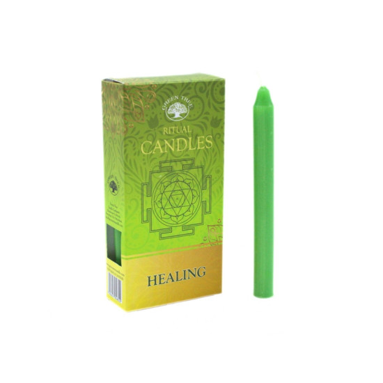 Bougies a rituel - guerison - vertes de Herboristerie et Esotérisme à Libourne dans A061