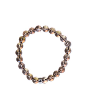Bracelet quartz fume perles rondes 8 mm de Herboristerie et Esotérisme à Libourne dans A061