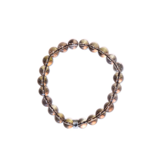 Bracelet quartz fume perles rondes 8 mm de Herboristerie et Esotérisme à Libourne dans A061