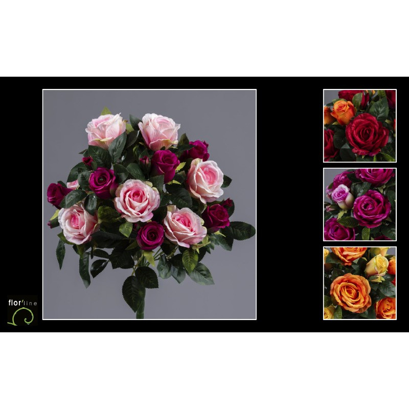 Bouquet de rose 17tiges h51cm de Jardinerie Bordeaux Libourne Gironde dans E078