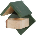 Mangeoire bois hutte m vert de Zolux - Produit pour animaux dans Z002