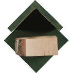 Mangeoire bois hutte m vert de Zolux - Produit pour animaux dans Z002