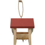 Mangeoire bois hutte l rouge de Zolux - Produit pour animaux dans Z002