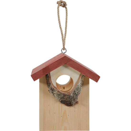 Mangeoire bois hutte l rouge de Zolux - Produit pour animaux dans Z002