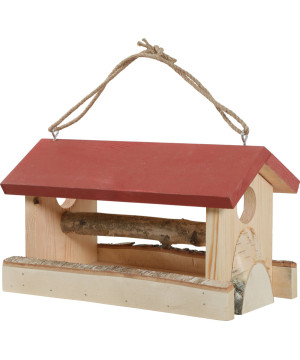 Mangeoire bois hutte xl rouge de Zolux - Produit pour animaux dans Z002