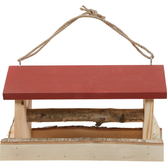 Mangeoire bois hutte xl rouge de Zolux - Produit pour animaux dans Z002