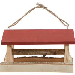 Mangeoire bois hutte xl rouge de Zolux - Produit pour animaux dans Z002