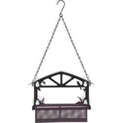 Mangeoire toit graines metal cerise de Zolux - Produit pour animaux dans Z002