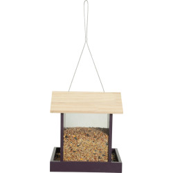 Mangeoire bois 3 flora cerise de Zolux - Produit pour animaux dans Z002