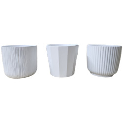Cache pot d13.5 h13cm ceramique rialto ass de Pot et Deco - poterie céramique de qualité dans P140