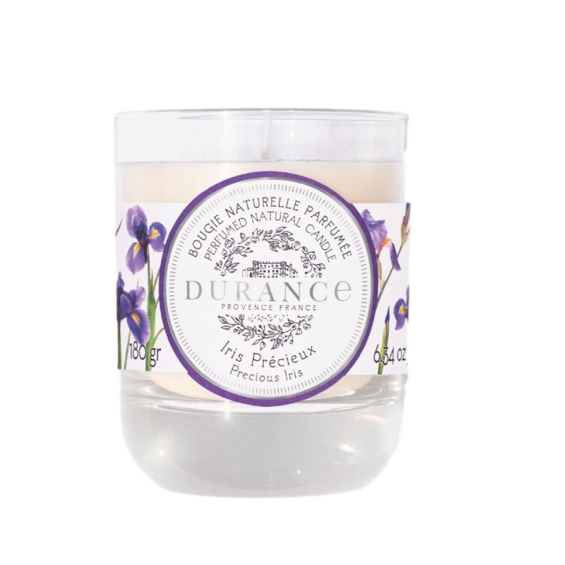 Bougie naturelle parfumee Iris Precieux 180g de Durance dans D0791