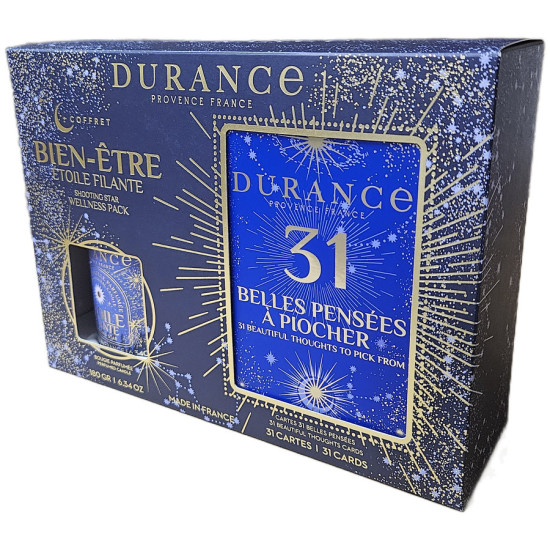 Coffret Bien-etre Bougie 180g+cartes de Durance dans D0791