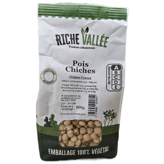 POIS CHICHES 500G de Table des producteurs Libourne dans 🫘 Haricots, lentilles et légumes secs
